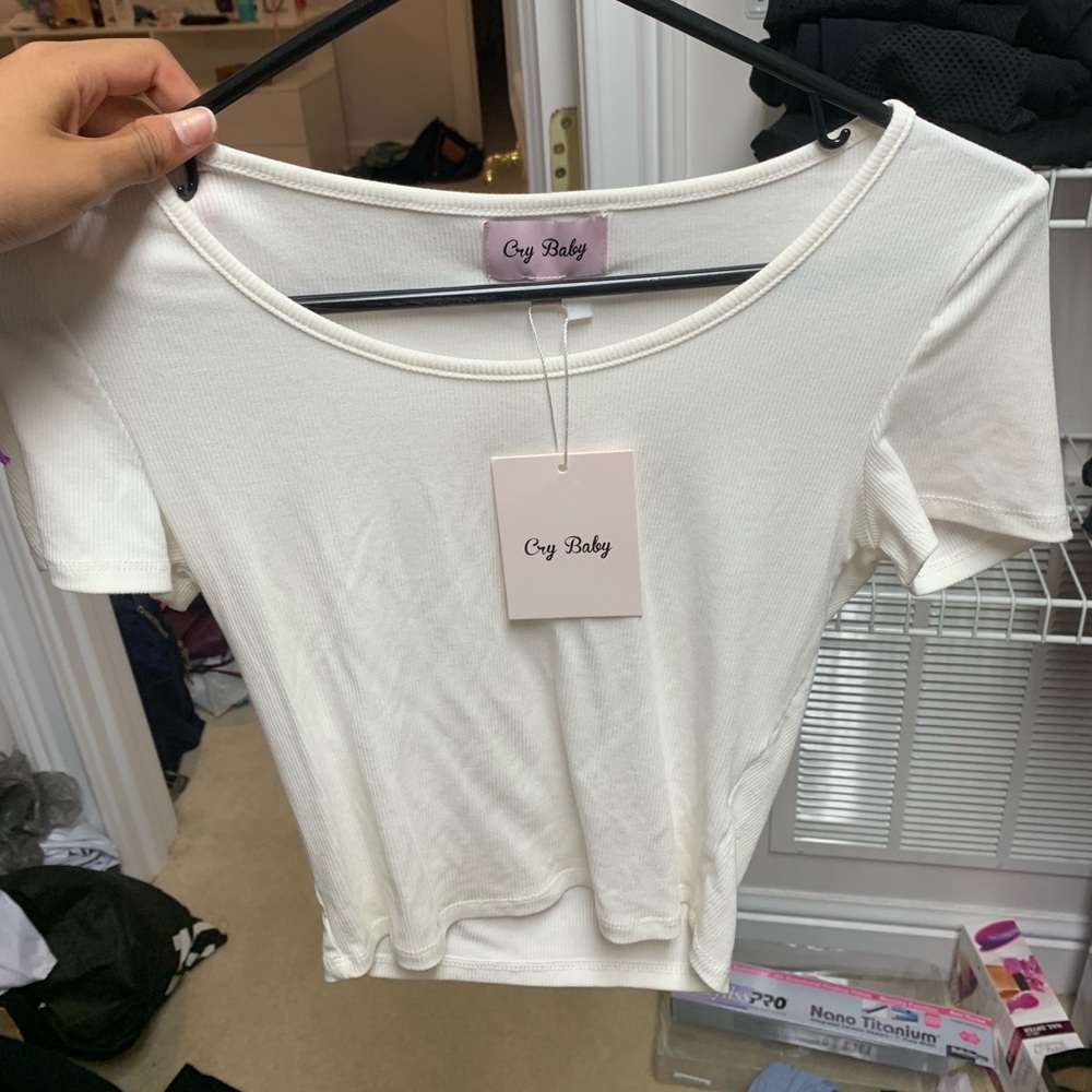 Beige Crop top